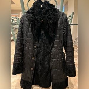 Laundry by Shelli Segal reversible faux fur coat